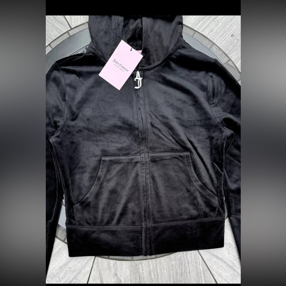 JUICY COUTURE Velour OG Bling Tracksuit Hoodie & Pant Set Size XS,S,M,L - Picture 7 of 16
